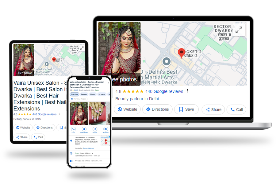 Best Digital Marketing India Vaira Unisex Salon Dwarka Sector 6